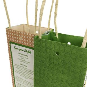 Custom Small Kraft Paper Twisted Handle Shopping Carrier Bag With Logo Printed Paper Bag - Product Image 5