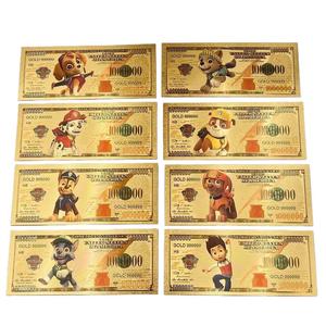 ธนบัตรลายการ์ตูนอเมริกัน PAW Patrol ชุบทองคำ 24K พร้อมชุดเหรียญที่ระลึก ของขวัญสุดฮิต - Product Image 1