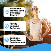 Eisen-Lift-Pulver mit Folat & Natrium für die kognitive Entwicklung von Erwachsenen, Ferritin- & Hämoglobin-Boost – Tägliche Portion