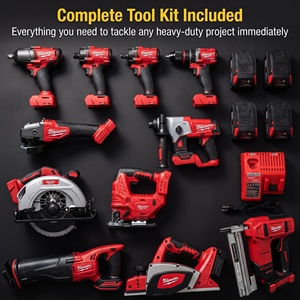 <span class=keywords><strong>Kit</strong></span> Combinado Inalámbrico <span class=keywords><strong>Milwaukee</strong></span> <span class=keywords><strong>M18</strong></span> Fuel de Iones de Litio Sin Escobillas (11 Herramientas) con (4) Baterías de 5.0 Ah, (1) Cargador, (1) Bolsa para Herramientas - Product Image 2