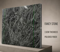 Marbre noir FANCY STONE FUSION, finition polie 1,8 cm, pour comptoirs de cuisine, murs de salle de bain et projets d'aménagement intérieur