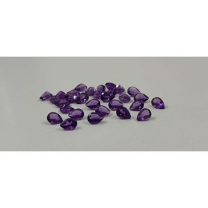 Gema de Amatista Africana Natural de 6*8 mm, 0.85 Ct, Corte Pera, para Joyería - Product Image 3