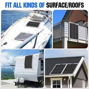 Panneau <span class=keywords><strong>Solaire</strong></span> Flexible 200W 100W 105 Watt ETFE CIGS Film Mince 150W 180W Mono 100W Panneau <span class=keywords><strong>Solaire</strong></span> Flexible Haute Efficacité + Extra MC-4 - Product Image 5