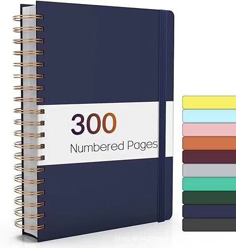 300 Page Lined Spiral Journal - Thick Notebook for Writing