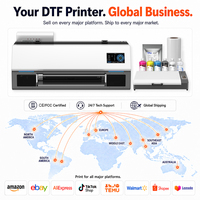 Imprimante DTF 13 pouces avec tête d'impression XP600, machine d'impression DTF 33 cm semi-automatique compatible Epson, machine à film direct pour t-shirts