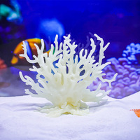 Simulation herbe d'eau décor plante aquatique ornement aquarium modèle de corail résine corail Sculpture