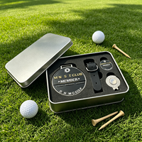 Set de Regalo de Golf Personalizado, Etiqueta para Bolsa de Golf con Diseño 3D, Marcadores de Pelota de Golf Grabados con Láser