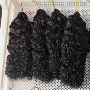 Extensions de <span class=keywords><strong>cheveux</strong></span> naturels vierges vietnamiens pré-bouclées au crochet, design à fil invisible, <span class=keywords><strong>prix</strong></span> de gros - Product Image 2