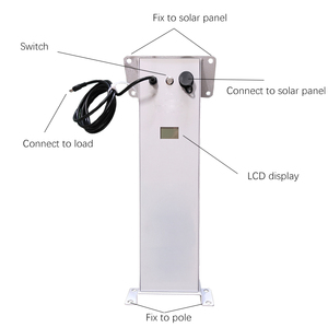 <strong>Solar</strong> <strong>Panel</strong> and Lihium Battery Pole Mounted Kit DC 12v <strong>Solar</strong> Power Energy <strong>System</strong> for CCTV Forest Fire Monitoring - Product Image 3