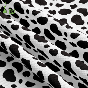 ผ้าถักลายวัวลิเวอร์พูล ผ้าโพลีสแปนเด็กซ์ยืดได้ สำหรับทำที่คาดผมและโบว์ผูกผม - Product Image 3