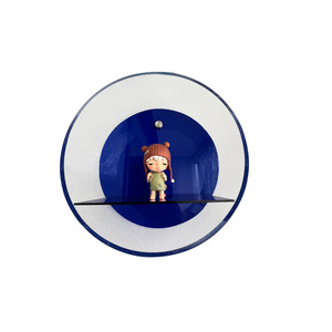 Boîte de présentation ronde transparente en acrylique pour salon, entrée, <span class=keywords><strong>rangement</strong></span> tendance pour figurines, jouets, magazines et cosmétiques - Product Image 5