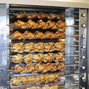 Paslanmaz çelik kavurma dikey 3/6/9s kelimeler tavuk rotisserie