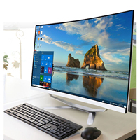 PC todo en uno con pantalla curva de 24/27 pulgadas personalizable I3 I7 para jugadores de oficina con alta tarjeta gráfica I5 AIO