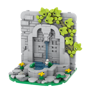 NUEVO Castillo de Guerras Militares, Fuente, Arquitectura Medieval, Modelo de Acción para Armar, Regalo, Bloques de Construcción de la Segunda <span class=keywords><strong>Guerra</strong></span> Mundial, Juguetes para Niños, 255 Piezas - Product Image 1