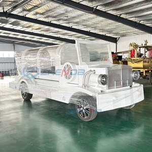 High Quality White Funeral Vintage Car Supplier Electric High Quality Funeral Classic Hearse Special Transportation - Product Image 6