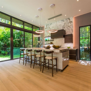 DAIYA 3 panels entrance sliding doors aluminum glass doors with <strong>lock</strong> and <strong>grills</strong> - Product Image 3