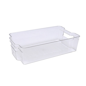 Transparent Rectangle Storage Box For Fridge Fruit Vegetable Preservation Kitchen Organizer Large And Small Size - Product Image 2