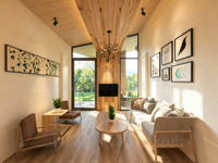Maison préfabriquée en panneaux sandwich, bungalow préfabriqué, design moderne, origine Guangdong