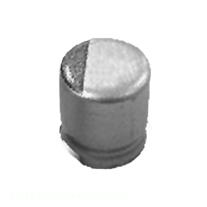 Condensateur de surface EMLE250ARA470MF90G, aluminium, 47 µF, 20 %, 25 V, SMD - Product Image 1