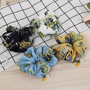15 colores envío gratis verano accesorios de moda para el pelo de colores puros tela de <span class=keywords><strong>seda</strong></span> damas <span class=keywords><strong>scrunchies</strong></span> - Product Image 6