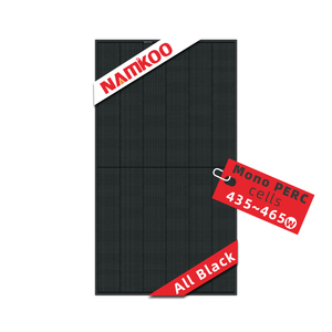 Nouveaux panneaux solaires carrés noirs complets 440W 450W 460W EU plein écran cadre noir panneaux solaires Pv à moitié coupés - Product Image 1