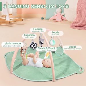 <span class=keywords><strong>Tapis</strong></span> d'activité en forme de feuille pour bébé jouets sensoriels <span class=keywords><strong>tapis</strong></span> de gymnastique pour bébé - Product Image 4