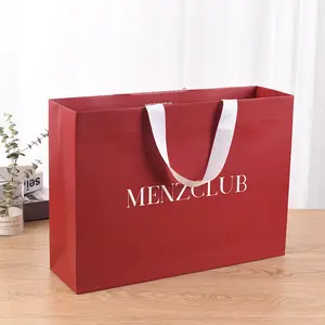 Custom printed logo biodegradable printable bulk reusable shopping bags gift shopping bags for jewelry packaging