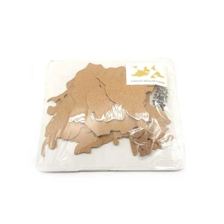 Пробки с картой мира без рамы и сверхпрочной самоклеющейся основой для настенного бюллетара, толщина 5 мм x 900 мм x 407 мм