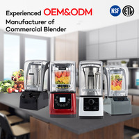 Blender commercial haute vitesse certifié NSF, 3200W, 4L, en acier inoxydable, robuste
