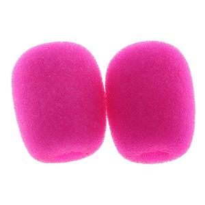 Mini microfono fucsia parabrezza da 10 accessori in spugna - Product Image 4