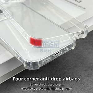 All'ingrosso 1.5MM di cristallo trasparente antiurto paraurti posteriore angolo chiaro TPU paraurti <span class=keywords><strong>custodia</strong></span> per telefono cellulare per iPhone - Product Image 2