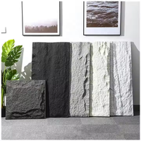 Panneau décoratif en pierre PU Panneau mural en fausse pierre de polyuréthane 3D pour la décoration intérieure et extérieure