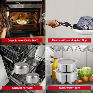 2025 New 5pcs Nonstick Ceramic Cookware <strong>Set</strong>- Detachable Handle Grill <strong>Pan</strong> &amp; Hot Pot, Stainless Steel Oven Safe 450&deg;F - Product Image 6