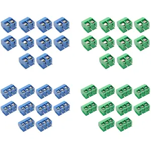 10Pcs PCB Terminal Block Connector Straight Pin 2P 3P KF301 Pluggable Terminal Blocks Connector for Home Electronics Projects