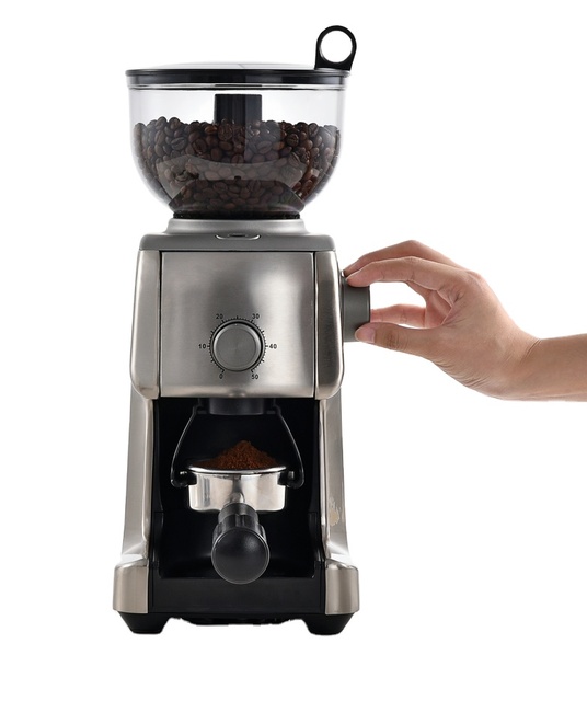 Breakthrough KWG-250 Automatic Stainless Steel Coffee Grinder 130W 400g Capacity Kitchen Coffee Shop Hotel Use Multiple Grind 1