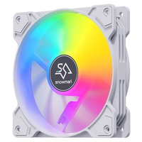 Ventilador para Caja de PC Snowman XF120 6PIN 120mm Blanco ARGB, Silencioso de 18dBA, 1200 RPM, para Computadoras de Juego, Proveedor OEM al por Mayor
