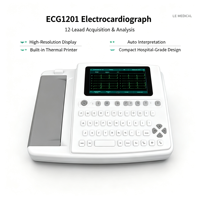 Electrocardiógrafo Portátil con Pantalla Táctil de 7 Pulgadas, 12 Canales, Impresora Térmica y Batería de Litio Recargable