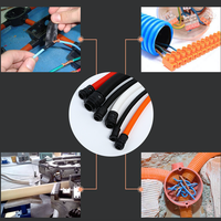 Tube flexible ondulé en plastique électrique résistant à la chaleur et imperméable en PE PP PA Polyéthylène Polypropylène Nylon de 13 mm