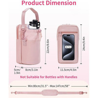 Sac à bouteille d'eau avec logo personnalisé, poche pour téléphone, sac à bandoulière pour la randonnée, sac de voyage, sac de sport, sac de transport pour activités de plein air