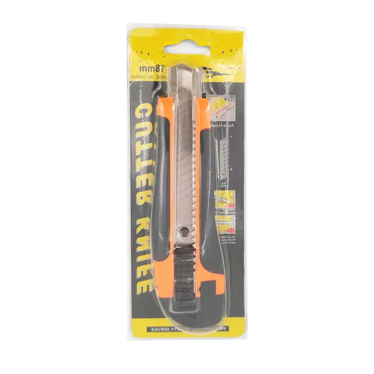 Coltello multiuso retrattile di sicurezza 18mm della taglierina di plastica del coltello della taglierina di uso generale all'ingrosso della fabbrica