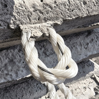 Corde en polypropylène à trois brins, qualité marine et construction, surface lisse, pour le placement et la pose de blocs