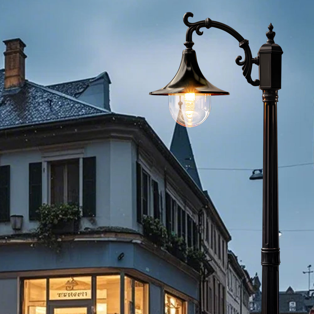 Custom IP65 Waterproof Electric Outdoor City Walkway LED Lamp Post for Streetscape Pedestrian Pathways and Public Areas