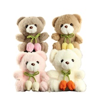 JAMELIN Porte-clés pendentif en peluche ours en peluche mignon et doux en forme 3D, cadeau d'anniversaire