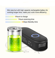 Mini Scanner de codes à barres USB filaire dent bleue sans fil 1D 2D QR PDF417 Code à barres pour IPad IPhone Android tablettes PC