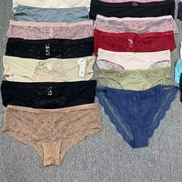 대량 해외 무역 패션 재고 섹시 레이스 믹스 디자인 도매 여성 팬티 편안한 속옷