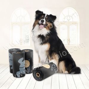 Custom Logo Eco-Friendly Compostable Dog Poop Bags Biodegradable PBAT <b>PLA</b> Corn Starch Plastic Fruit Scent Disposable - Product Image 4