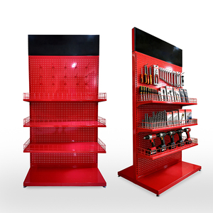 Expositor de herramientas de ferretería personalizado de fábrica OEM, soporte de exhibición de destornilladores, estante de exhibición de herramientas eléctricas de metal perforado para proveedores - Product Image 3