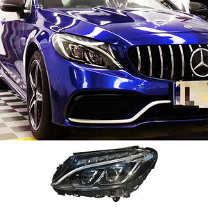 Faros Delanteros LED de Configuración Baja y Alta para Mercedes-Benz Clase C W205, Faros Bi-lente, C200, C260, C300, C400 - Product Image 1