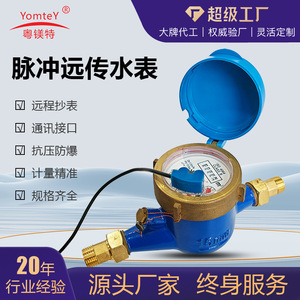 YomteY Multi-Flow Brass Water Meter 15mm Dry-Type Pulse Remote Transmission Smart Rotary Copper Casing - Product Image 4