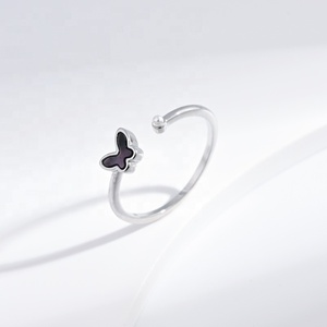 wholesale brass minimalist small pinky shell <b>ring</b> Square casual summer unique <b>cheap</b> open adjustable woman fashion <b>rings</b> - Product Image 5